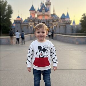 Disney Mickey Mouse Kids Sweater - White and Black